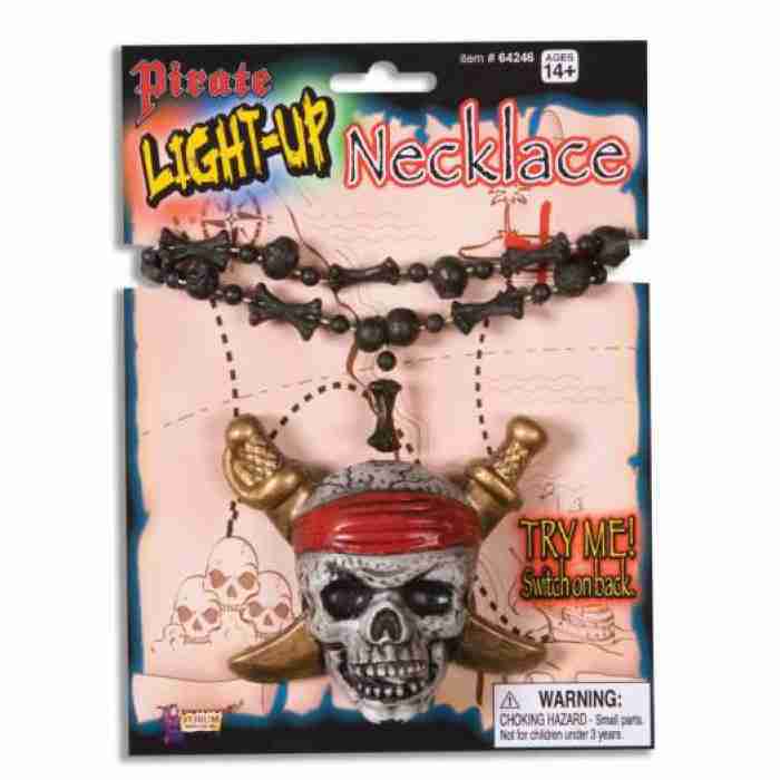 Pirate Necklace Light Up 64246