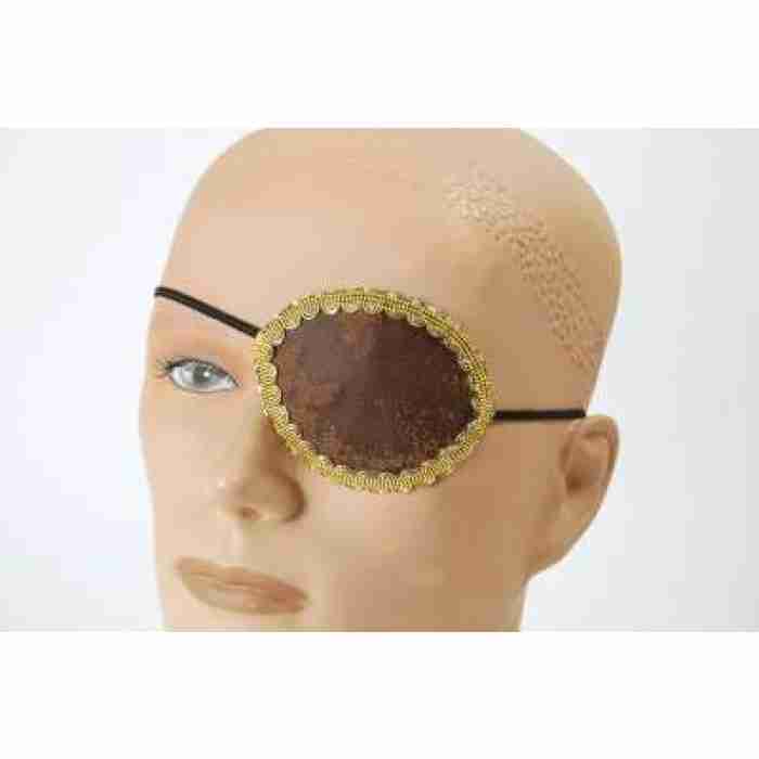 Pirates Brown Eyepatch with Gold Trim BA1091