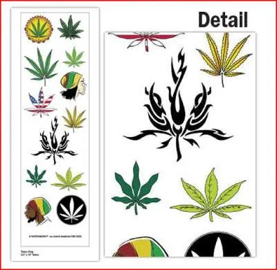 Pot Leaf Tattoos