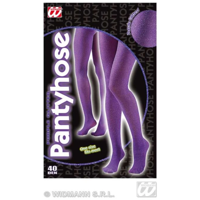 Purple Glitter Tights - Image 1