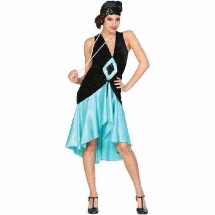 Puttin on the Ritz Flapper Costume Teal img