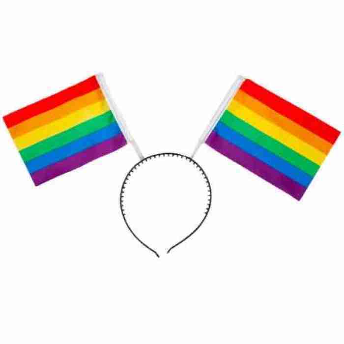 Rainbow Flag Head Boppers On Headband AC 9083