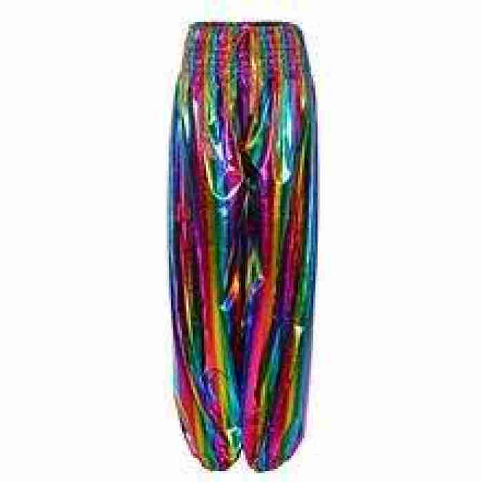Rainbow Holographic Pants CL37MULT