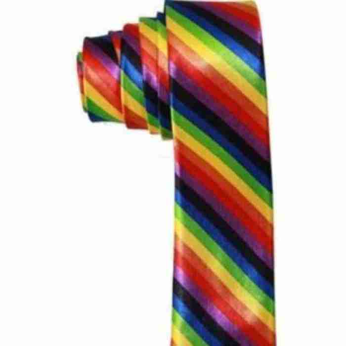 Rainbow Slim Tie TOPTRENZ