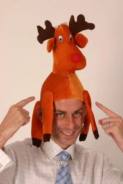 Reindeer Hat with Legs and Antlers