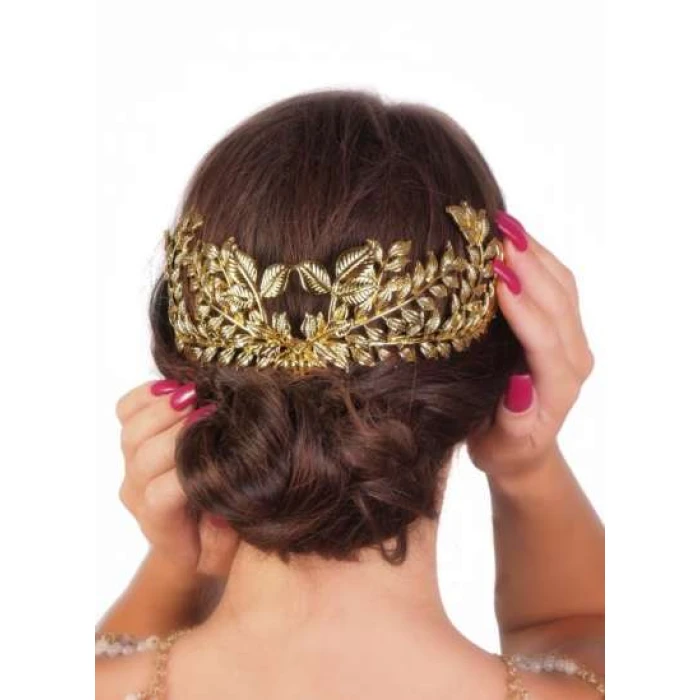 Renaissance Tiara - Crown Gold Etched - Image 1