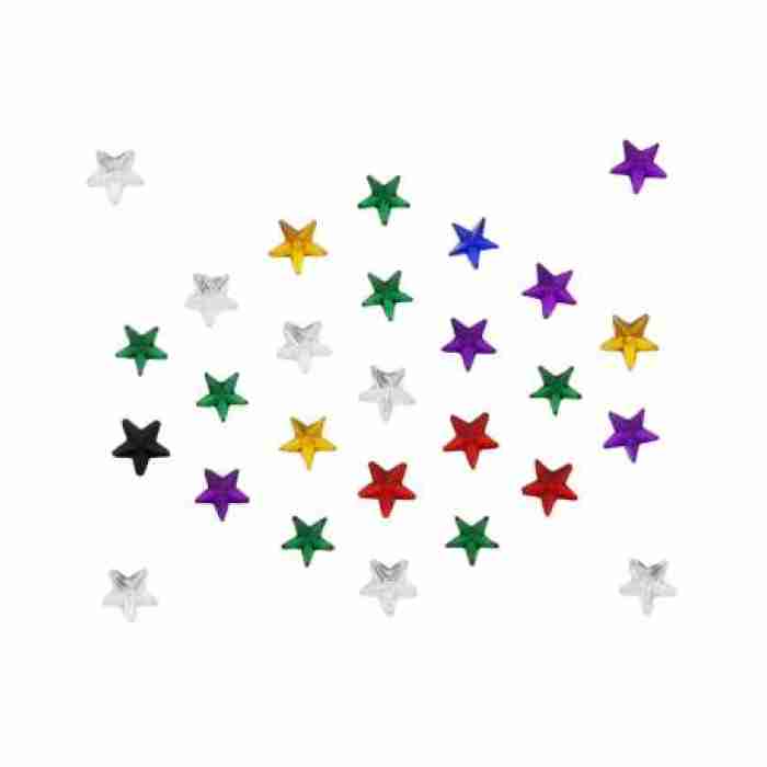 Rhinestone Face Stickers Crystals Star Multi colors img