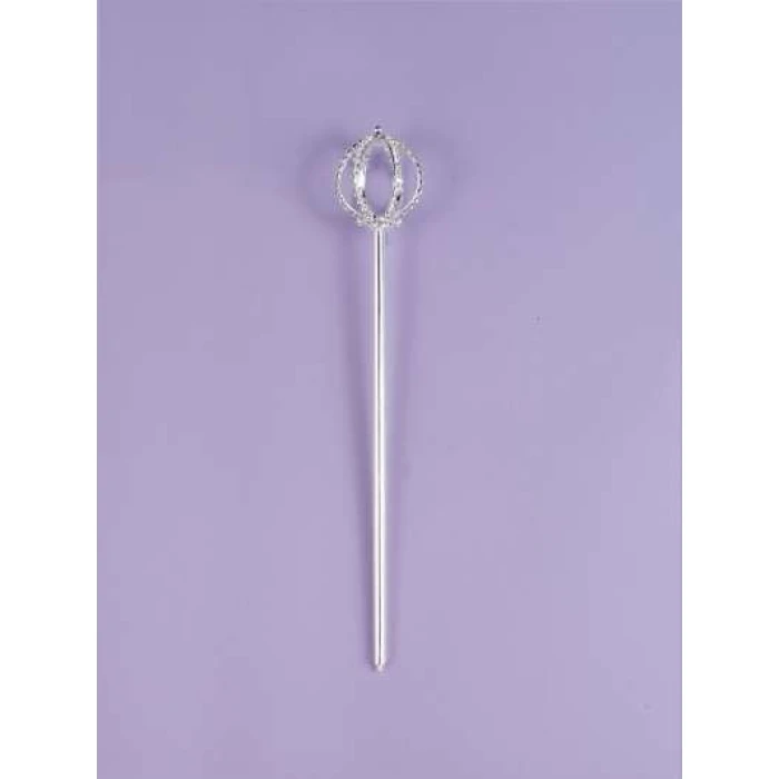 Rhinestone Scepter - Silver - Image 1