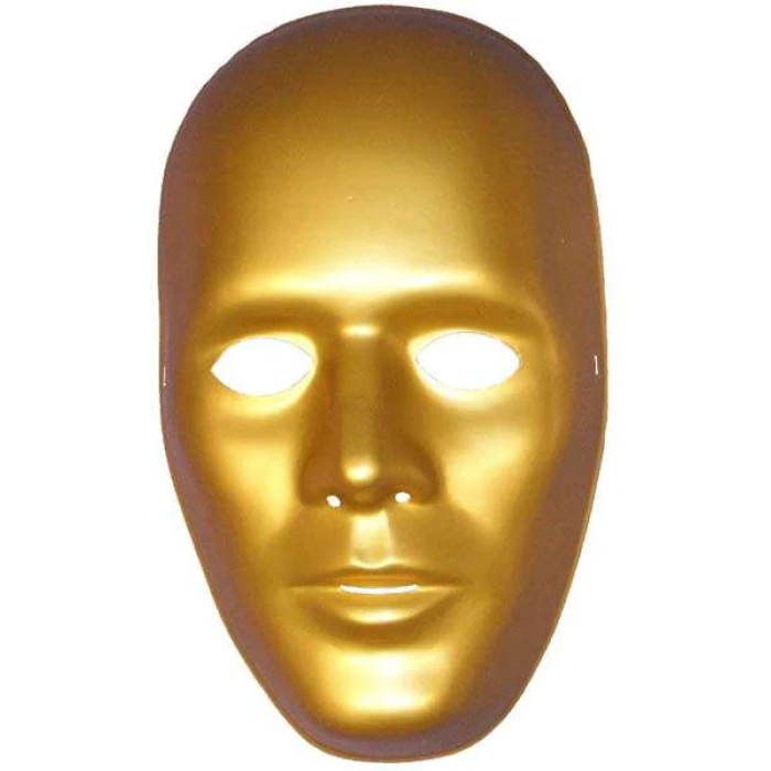Robot Mask - Plastic/Gold - Image 1