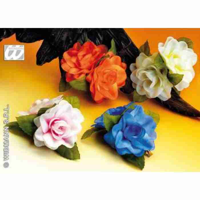 Rose Hair Clip Blue 2400RD