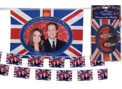 Royal Couple Photo Flag Bunting