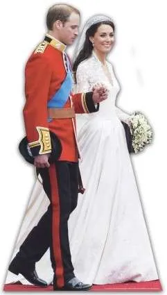 Royal Wedding Life Size Cutout