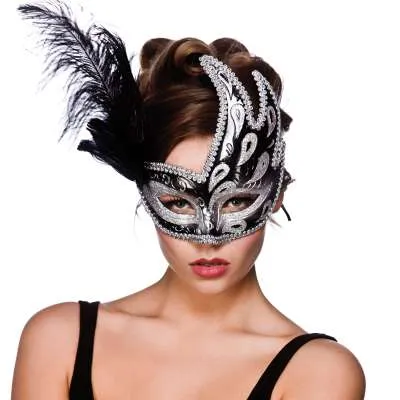 Salerno Eyemask - Silver/Black