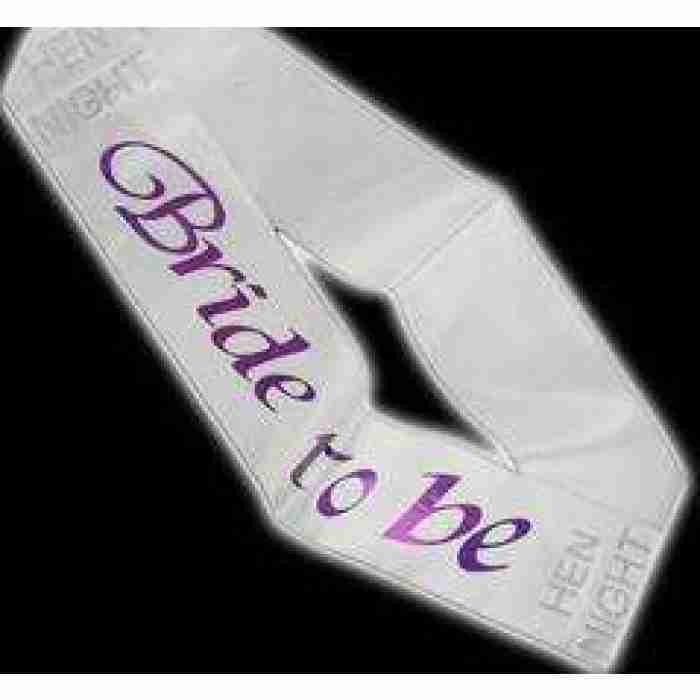 Sash White Bride To Be sashbtbw img