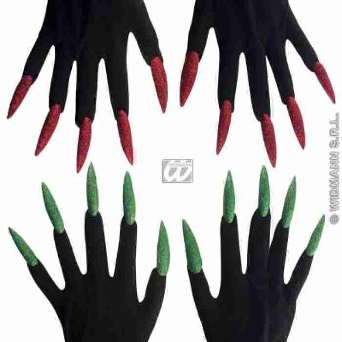 Scary Gloves with Maxi Glitter Nails 4631U