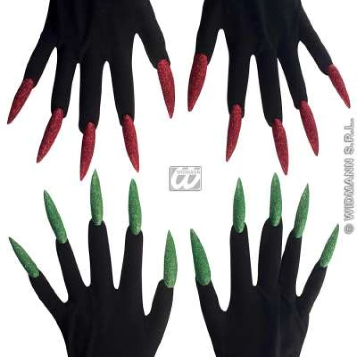 Scary Gloves with Maxi Glitter Nails - Image 1