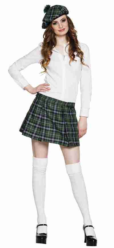 Scottish Tartan Skirt Green