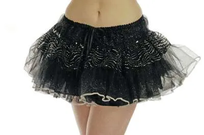 Sequin Black Multi Layer Tutu