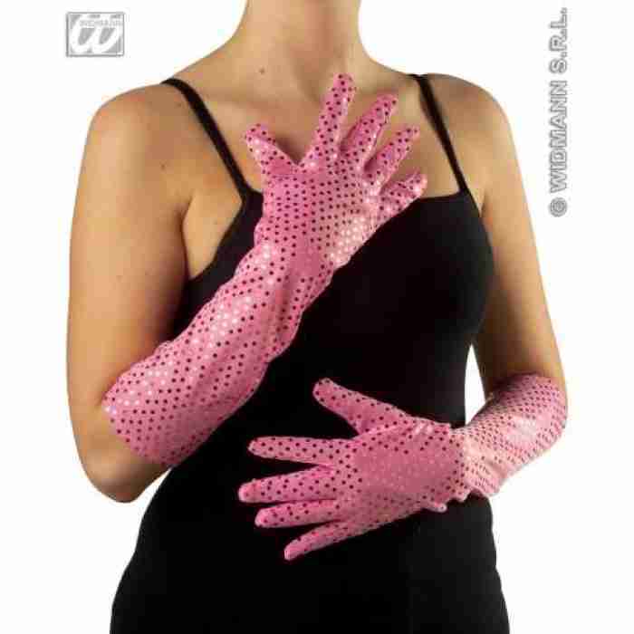 Sequin GlovesPink 3450CA