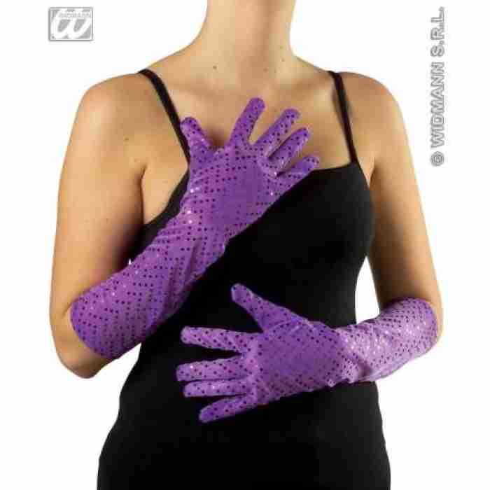 Sequin GlovesPurple 3450CB