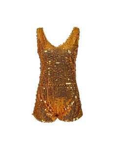 Sequin Gold Bodysuit CL3GOL
