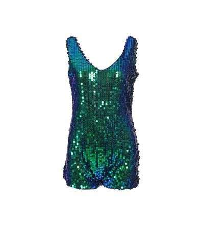 Green sequin bodysuit hotsell