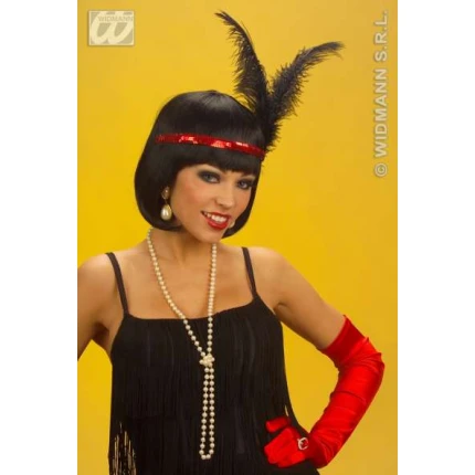 Sequin Headband, Red
