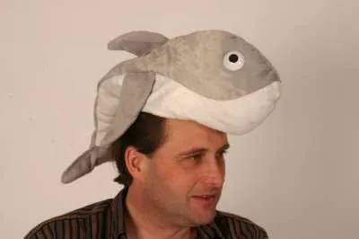 Shark Hat with Funny Eyes