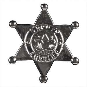 Sheriff Star Badge Silver 2827s img