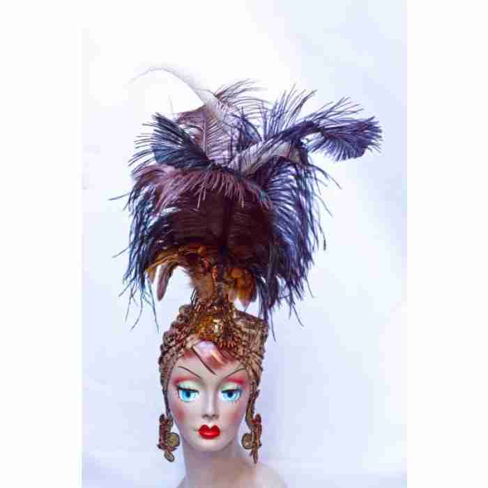 Showgirl Headdress Black Pink1