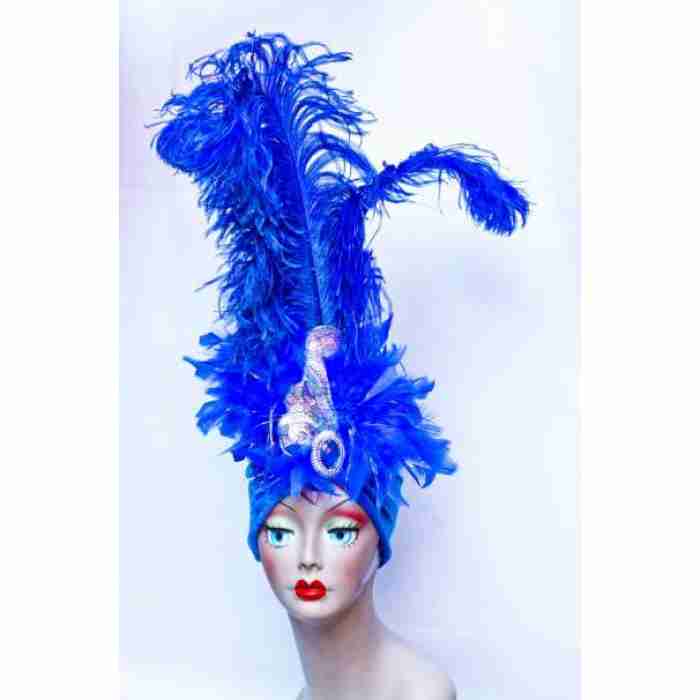 Showgirl Headdress Dark Blue1