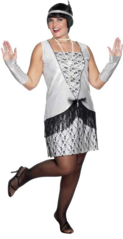 Silver Flapper Costume 26325 img