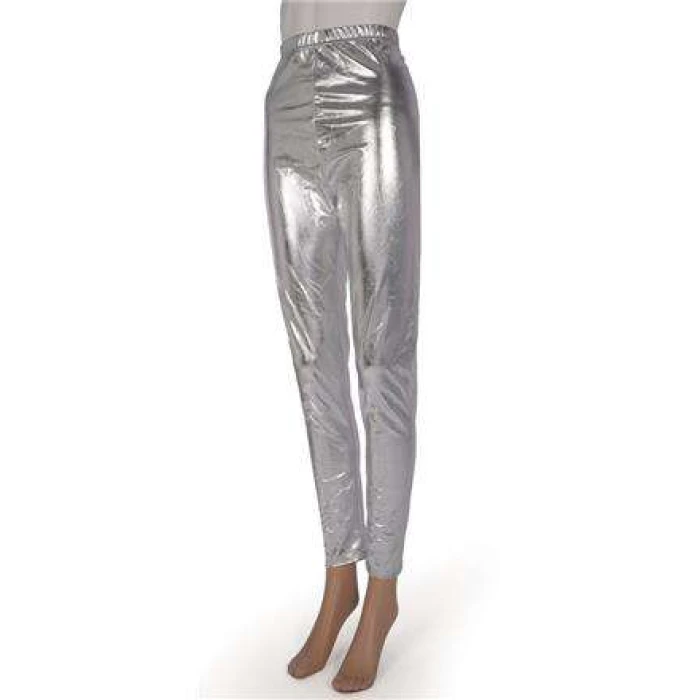 Silver Foil Leggings - Image 1