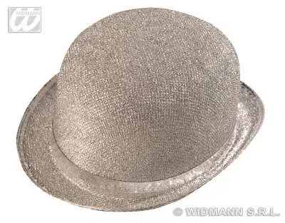 Silver Lame Felt Bowlers