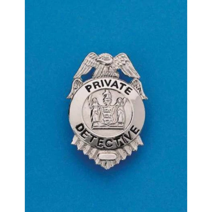 Silver Private Detective Badge - Image 1