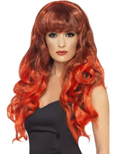 Siren Wig- Red & Black