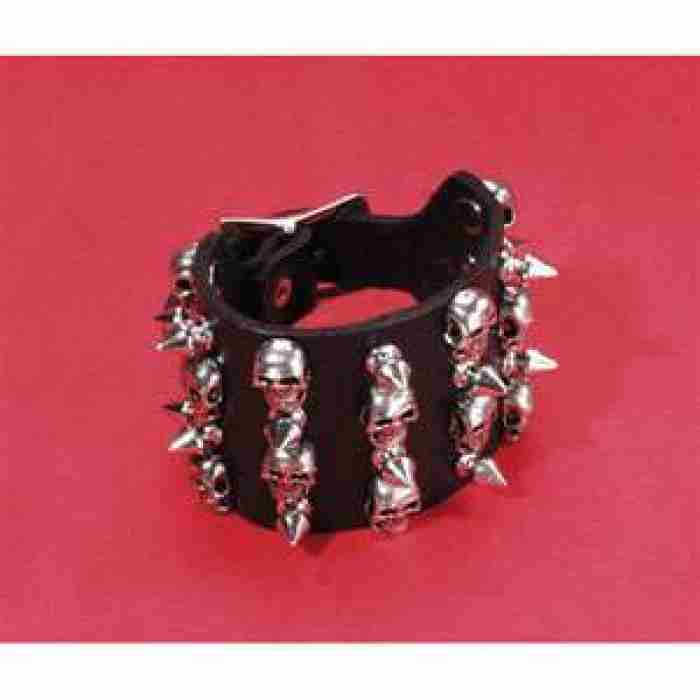 Skull 14 Pin Punk Bracelet 820079 img