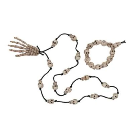 Skull Necklace & Bracelet Set