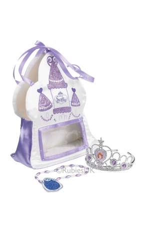 Sofia Satin Bag With Tiara And Amulet 34085 img