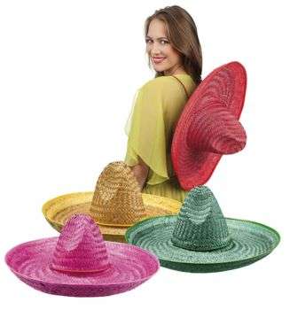 Sombrero Hat 4 Colours 50cm 95418bld img