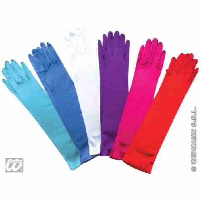 Spandex Satin Gloves 6 Colours 3428E
