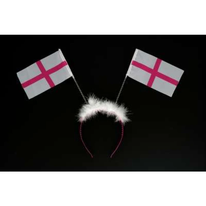 St. George Cross Furry Flag Headband - Image 1