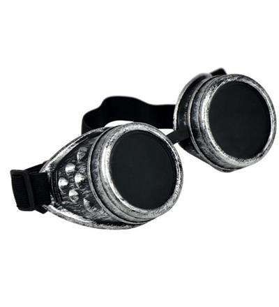 Steam Punk Goggles W o Rivet Antique Silver SP3 img