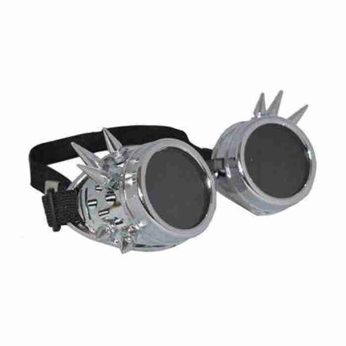 Steam Punk Goggles With Rivet Chrome SP6