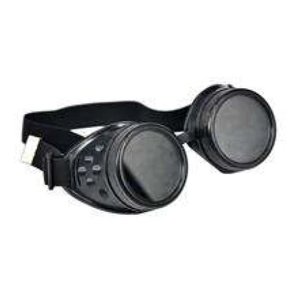 Steam Punk Goggles W/o Rivet - Black