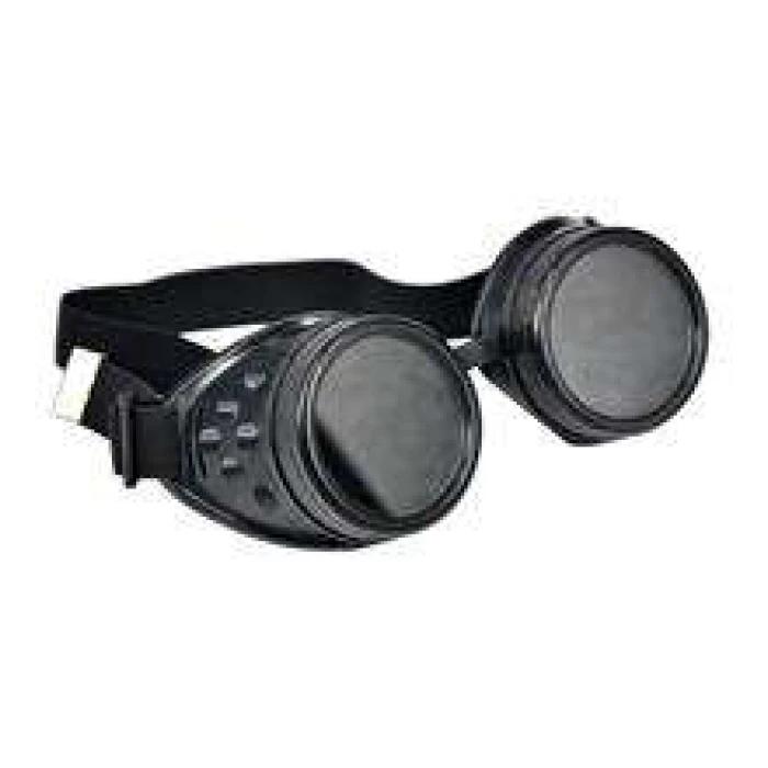 Steam Punk Goggles W/o Rivet - Black - Image 1