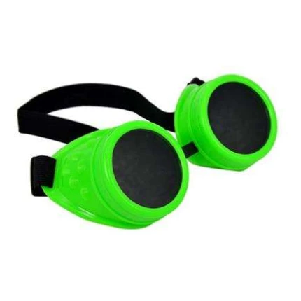 Steam Punk Goggles Wo Rivet - Neon Green