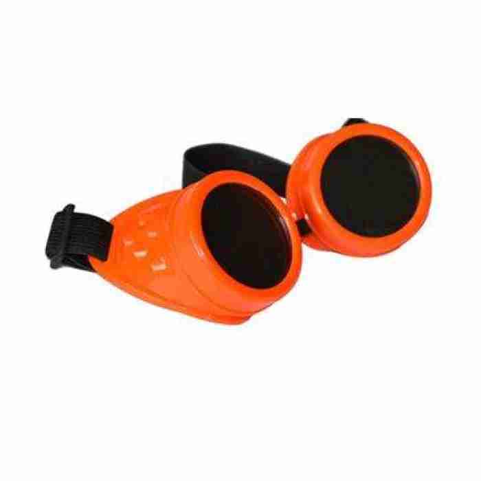 Steam Punk Goggles Wo Rivet Neon Orange SP14