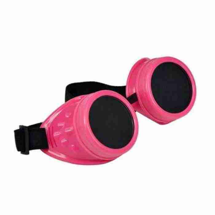 Steam Punk Goggles Wo Rivet Pink Dark Lens SP5