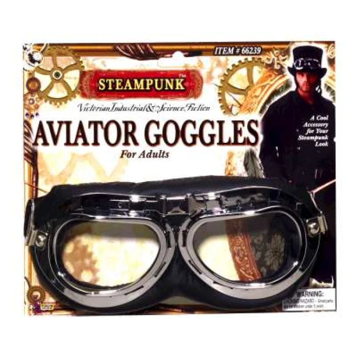 Steampunk Aviator Goggles - Image 1